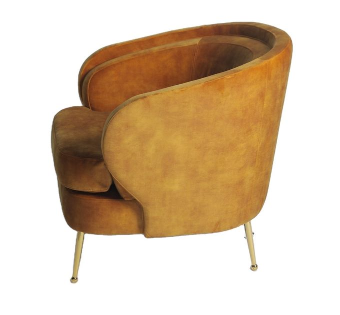Modern Gold Stainless Steel Legs 90cm Living Room Couches 0