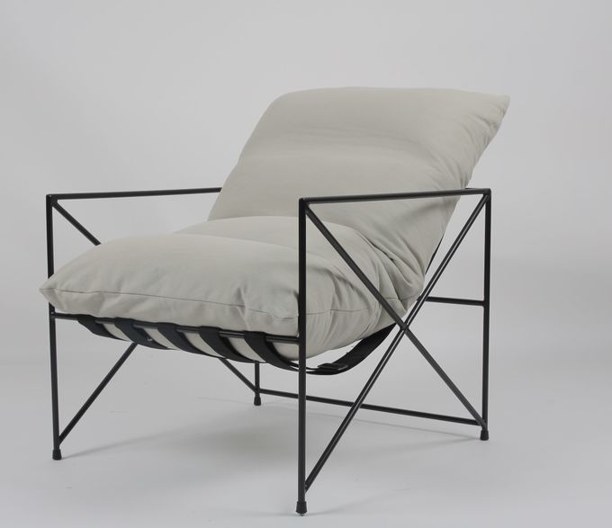 Indoor Feather Filling 73cm Height Contemporary Lounge Chairs 2