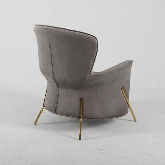 Stainless Steel Leg Leisure Arm Chair For Living Room Modern 3