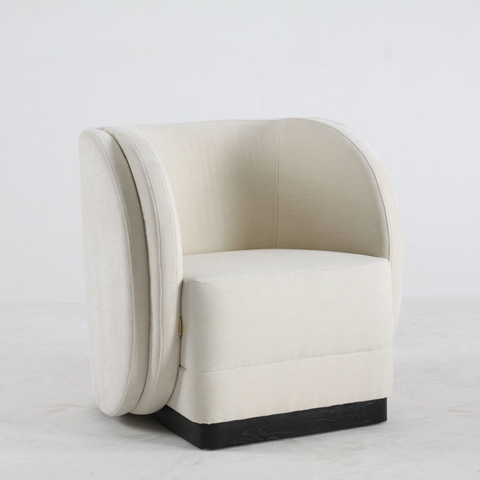 Solid Wood Single Leisure Chair Luxury Modern Indoor Living Room Furniture 5