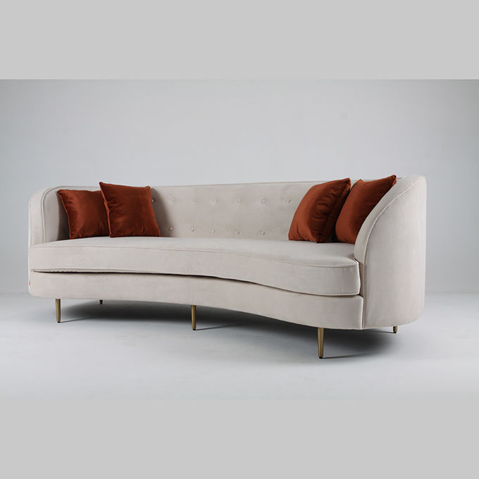 Indoor Furniture Living Room Curved Sofa Unfolded Modern Fashion 1
