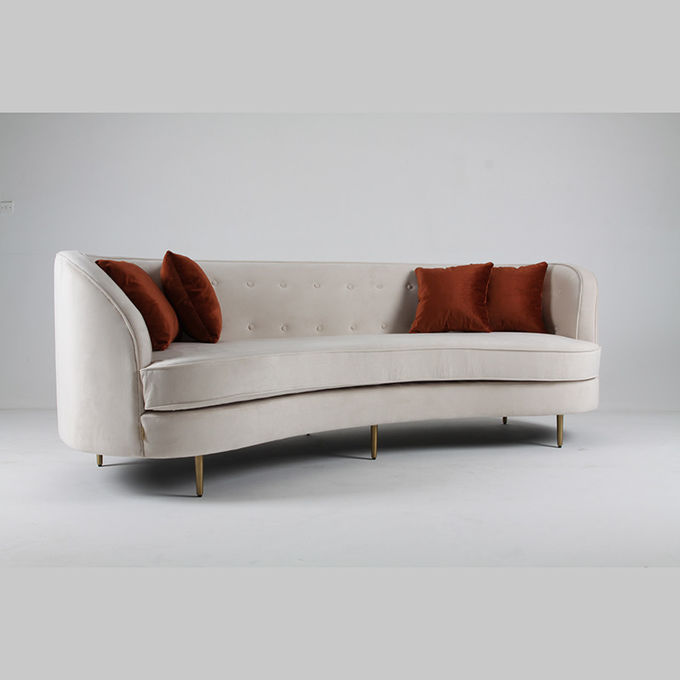 Indoor Furniture Living Room Curved Sofa Unfolded Modern Fashion 4