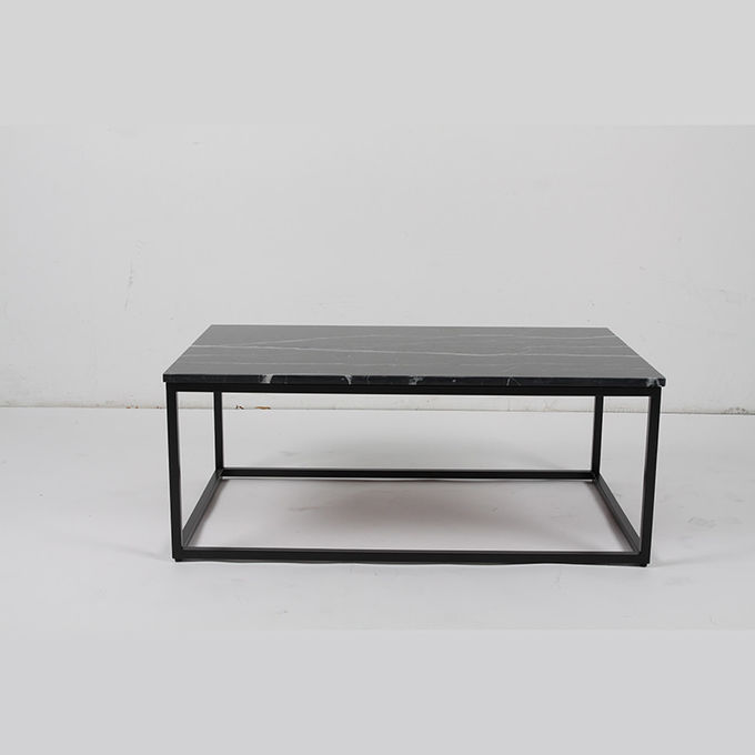 Nordic Style Marble Top Stainless Steel Base Coffee Table For Living Room 1