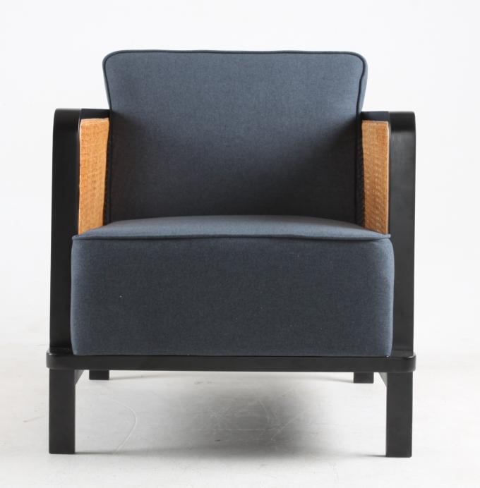 Hotel Furniture Thick Cushion Lounge Chair Armchair Metal Frame 0